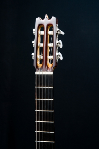 Custom guitare, le manche, la tête plaquée en Cocobolo (Dalbergia retusa), Rodolfo Cucculelli, luthier.jpg