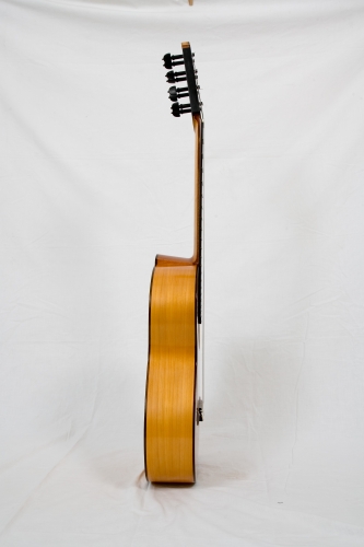 Custom Flamenca Blanca Guitare, le manche, la touche, action de les cordes, le chevalet.jpg
