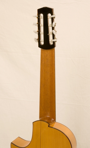 8strängad customgitarr med cutaway, Cypress sarg och botten, gitarrhals.JPG