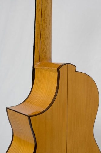 классическая Реквинто гитара, cut-away, основание грифа и пуговка, обечайки и гриф.jpg
