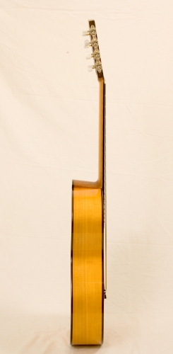 Guitarra de ocho cuerdas, Aros de Ciprés, mango de Cedro de Honduras con tensor.JPG