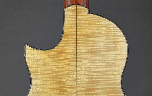Violão classico oito cordas com corte (Florentine cutaway). Fundo e faixas en Acero Europeo. Acabamento gomalaca.jpg