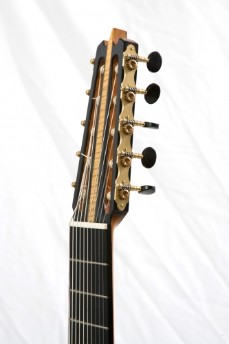 Guitare à 10 cordes, la tête, le mécaniques custom Alessi.JPG